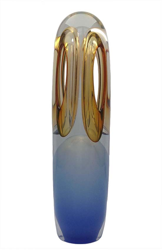 Kristalglazen 3D Bluebel Urn Blue or Green (0.36 liter)